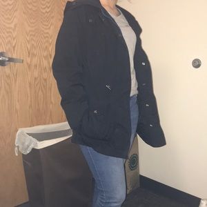 Light black rain jacket